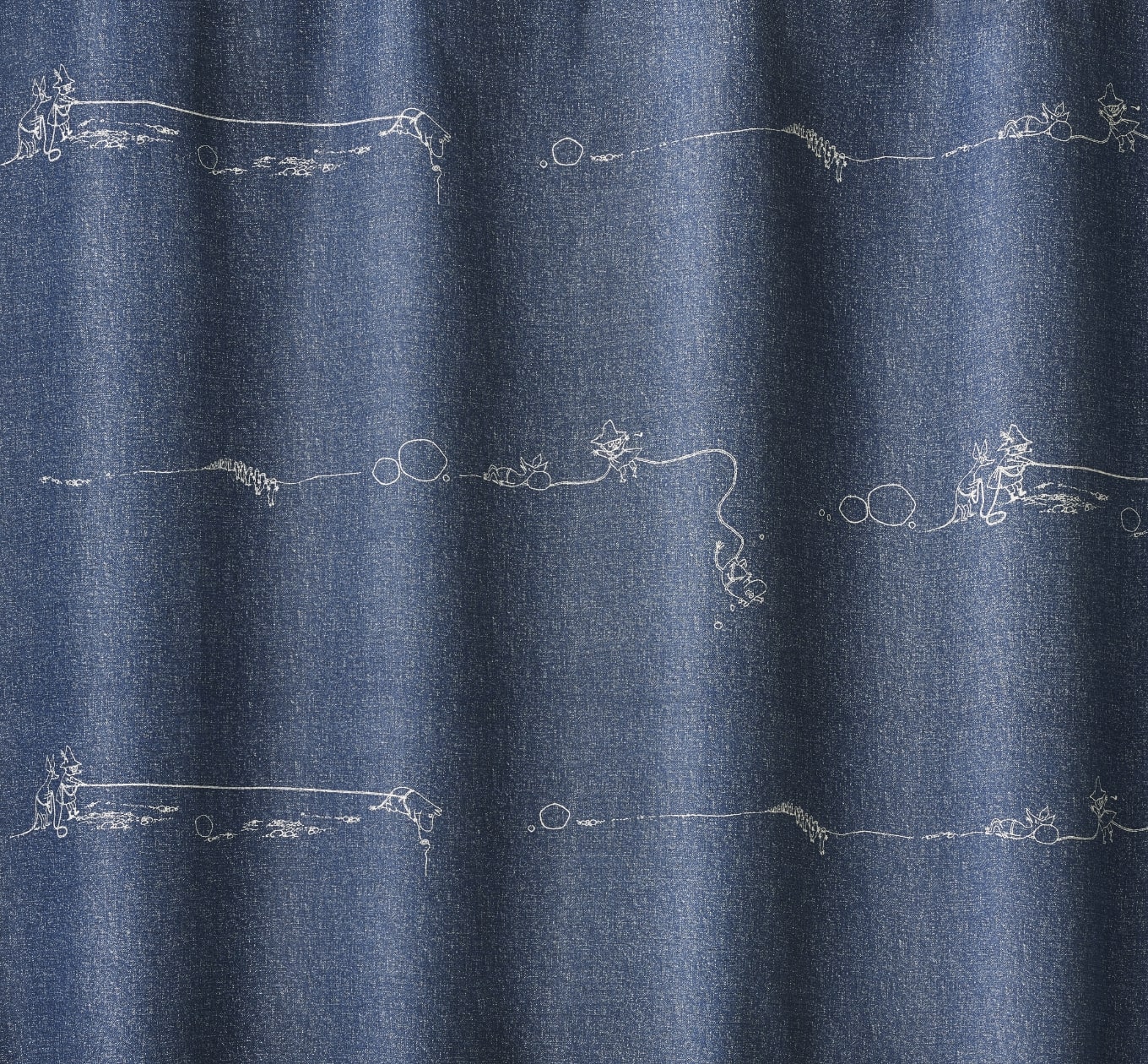 デニムボーダーカーテン